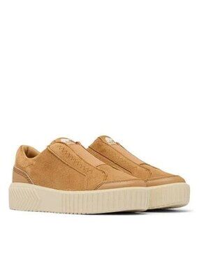 SOREL Women's ONA Ave Slip On Sneakers Size 9 In Tawny Buff/Chalk